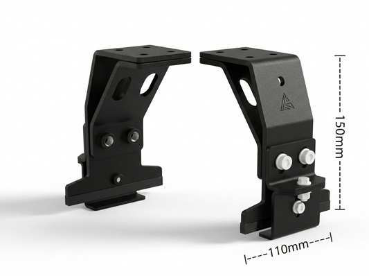 Regenrinnenhalter Fußsatz | SpaceGrip 150 Rolling-Space