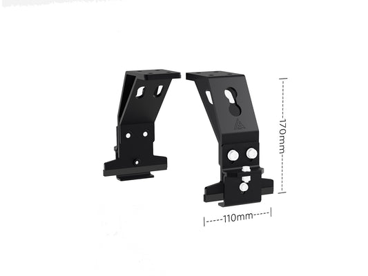 Regenrinnenhalter Fußsatz | SpaceGrip 170 Rolling-Space