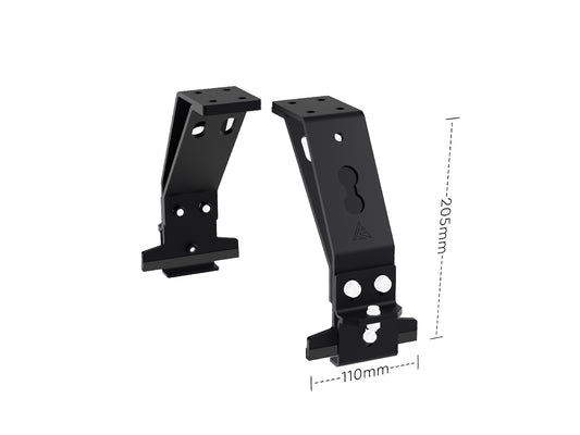 Regenrinnenhalter Fußsatz | SpaceGrip 205 Rolling-Space