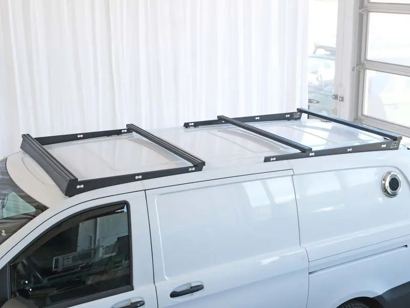 Dachträger modular SpaceRack Mercedes Vito/ V-Klasse L2 - lang | Vollträger | Basic inkl Windschild Rolling Space