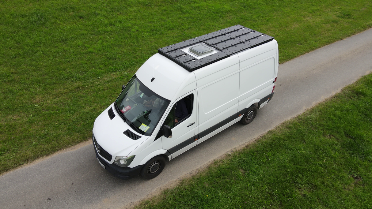 Dachträgersystem Mercedes Sprinter / VW Crafter H2L3 | SpaceRack - Nein - Standard - Vollträger Rolling-Space