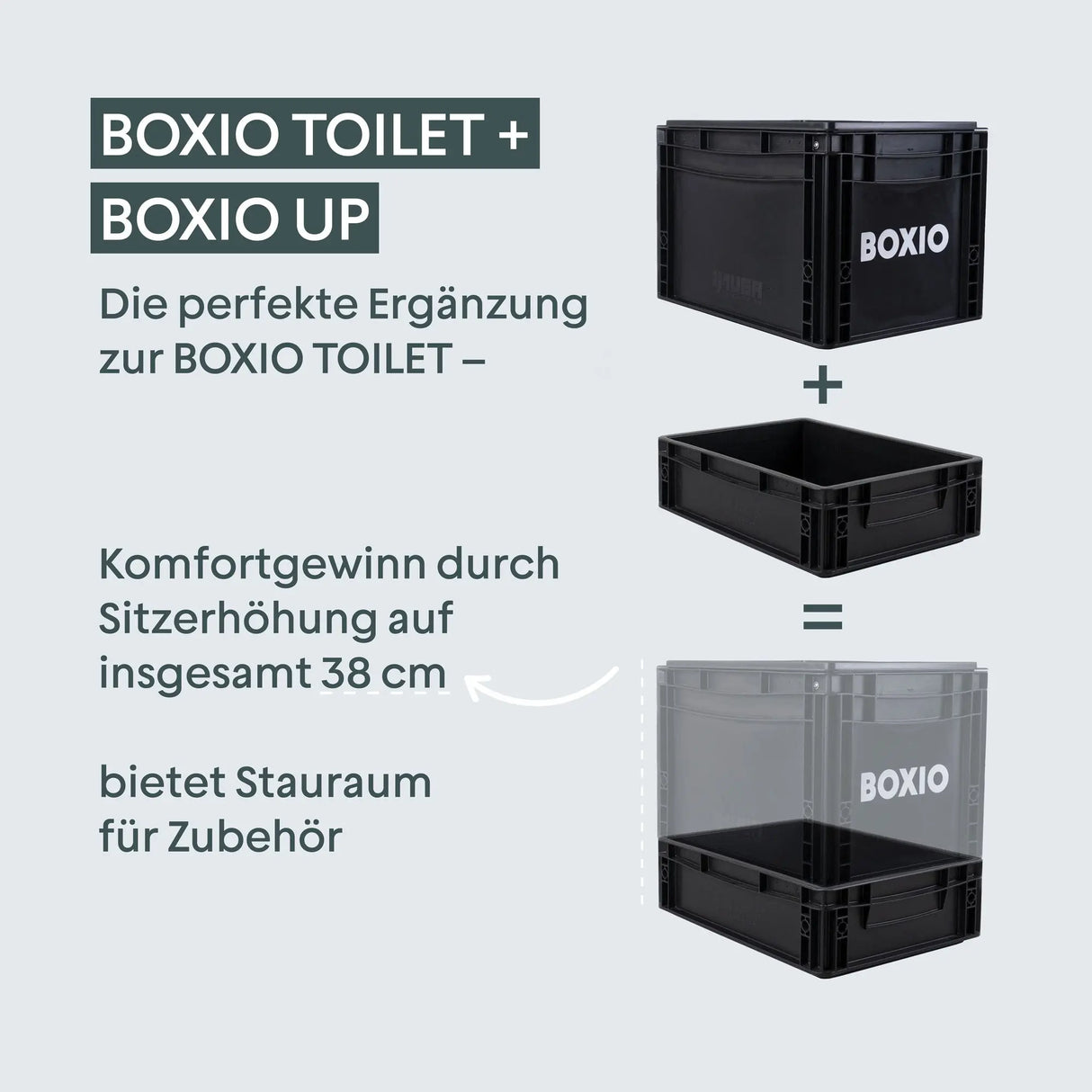 Euroboxerhöhung mit Hanfstreu
