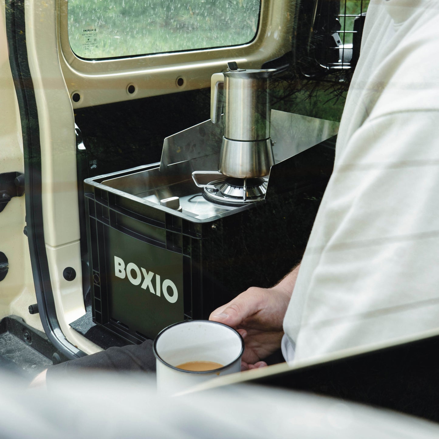 BOXIO COOK - Kocher in Eurobox 1,5kw inkl Windschutz