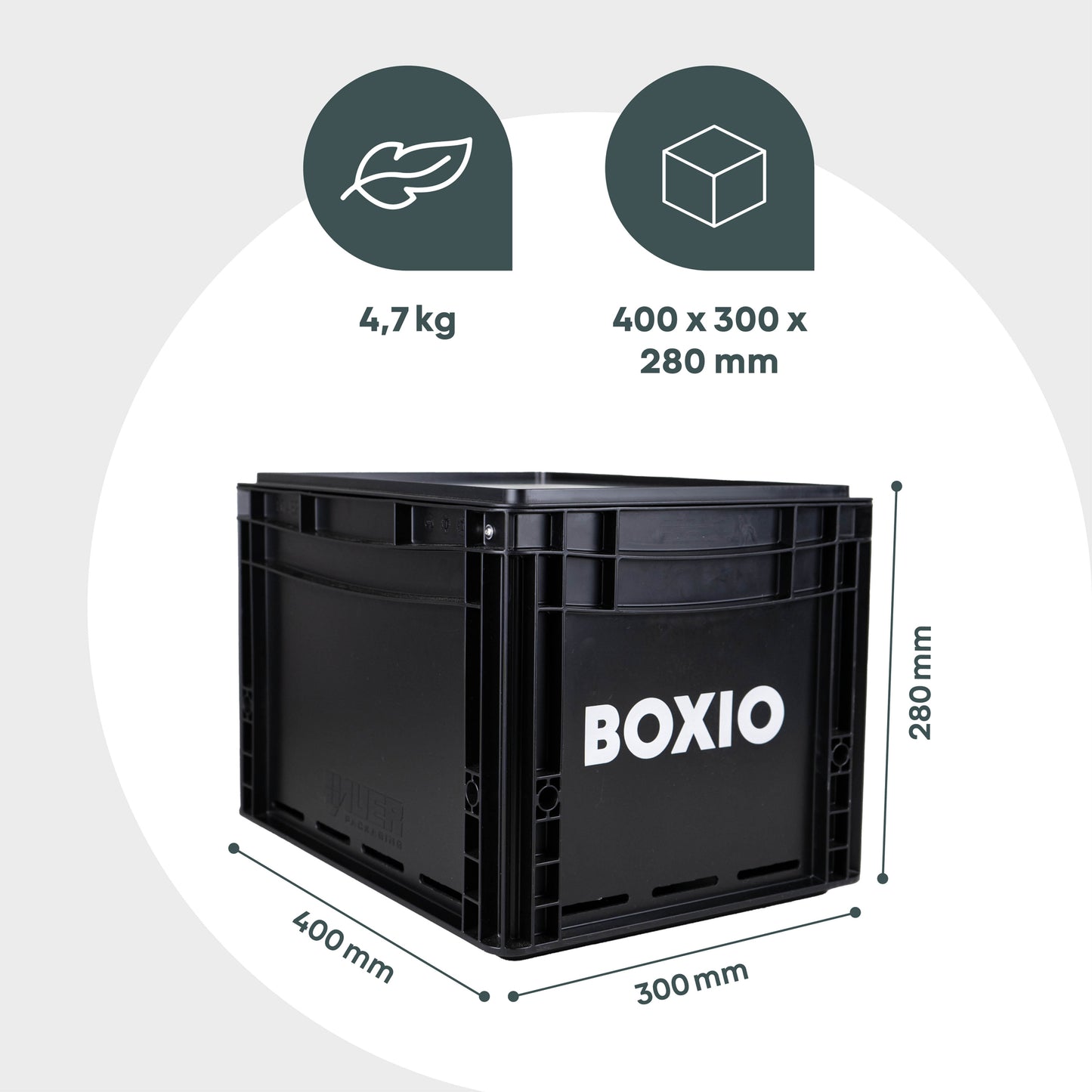 BOXIO COOK - Kocher in Eurobox 1,5kw inkl Windschutz