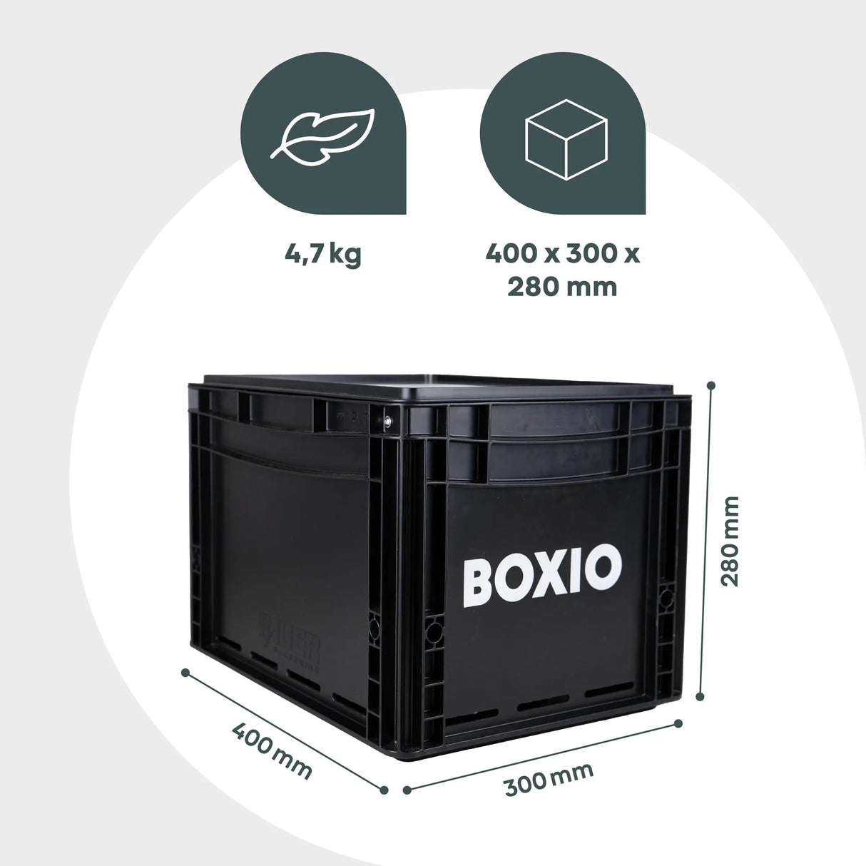 BOXIO COOK - Kocher in Eurobox 1,5kw inkl Windschutz BOXIO