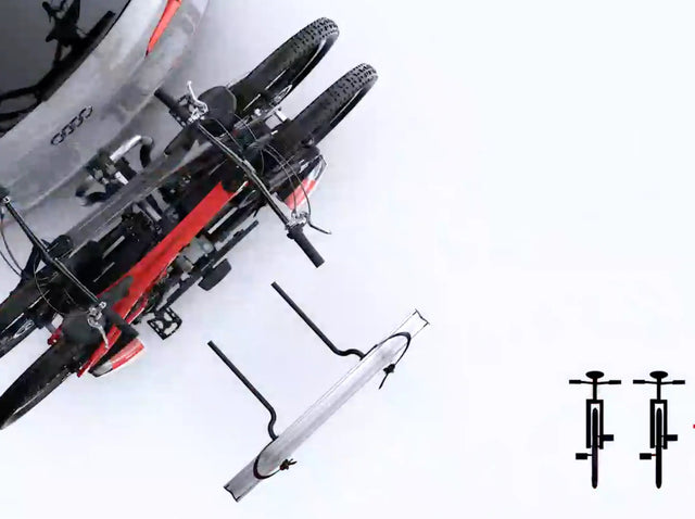 Atera GENIO PRO ADVANCED Fahrradträger AHK abklappbar 2-ER 022785 black Edition Bus, Transporter etc Atera