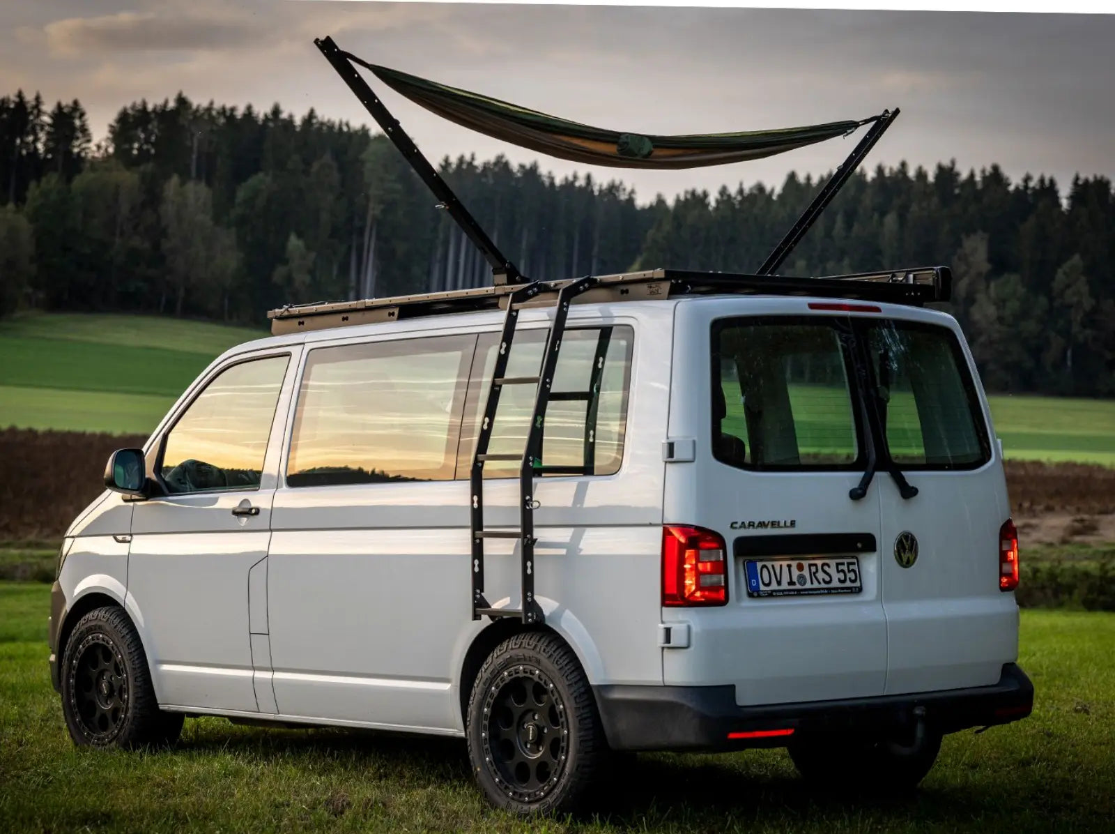 dachträger hängematte Dachträger modular begehbar VW T5 T6 T6.1 swb kurz Dachterrasse Rolling Space – CamperMacherei