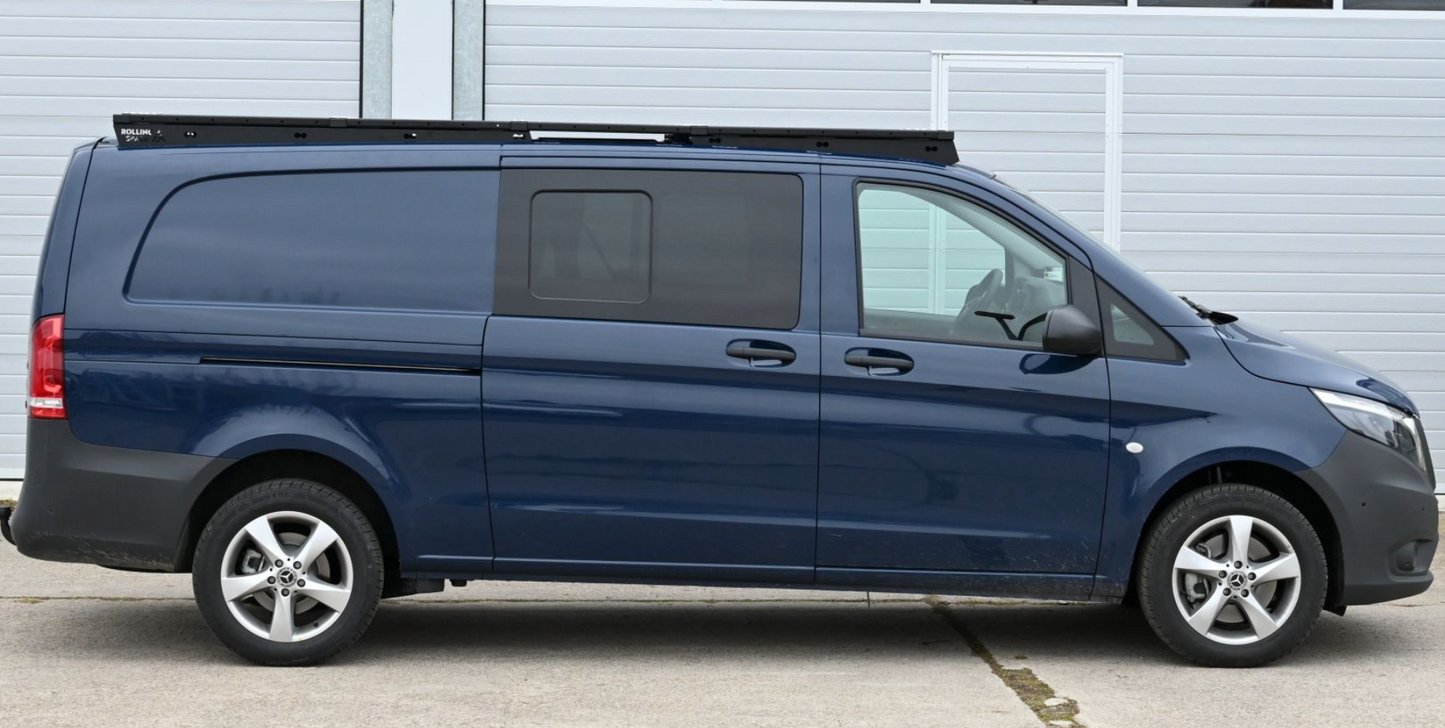 Dachträger Mercedes Vito/ V-Klasse L2 Vollträger Extended ab 2005 bis heute Rolling Space begehbar