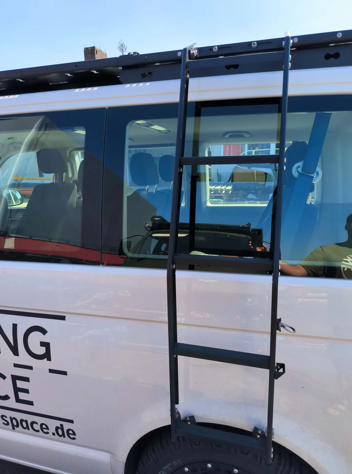 VW T5 T6 T6.1 Seitenleiter für Rolling Space Dachträger ohne Bohren Rolling Space