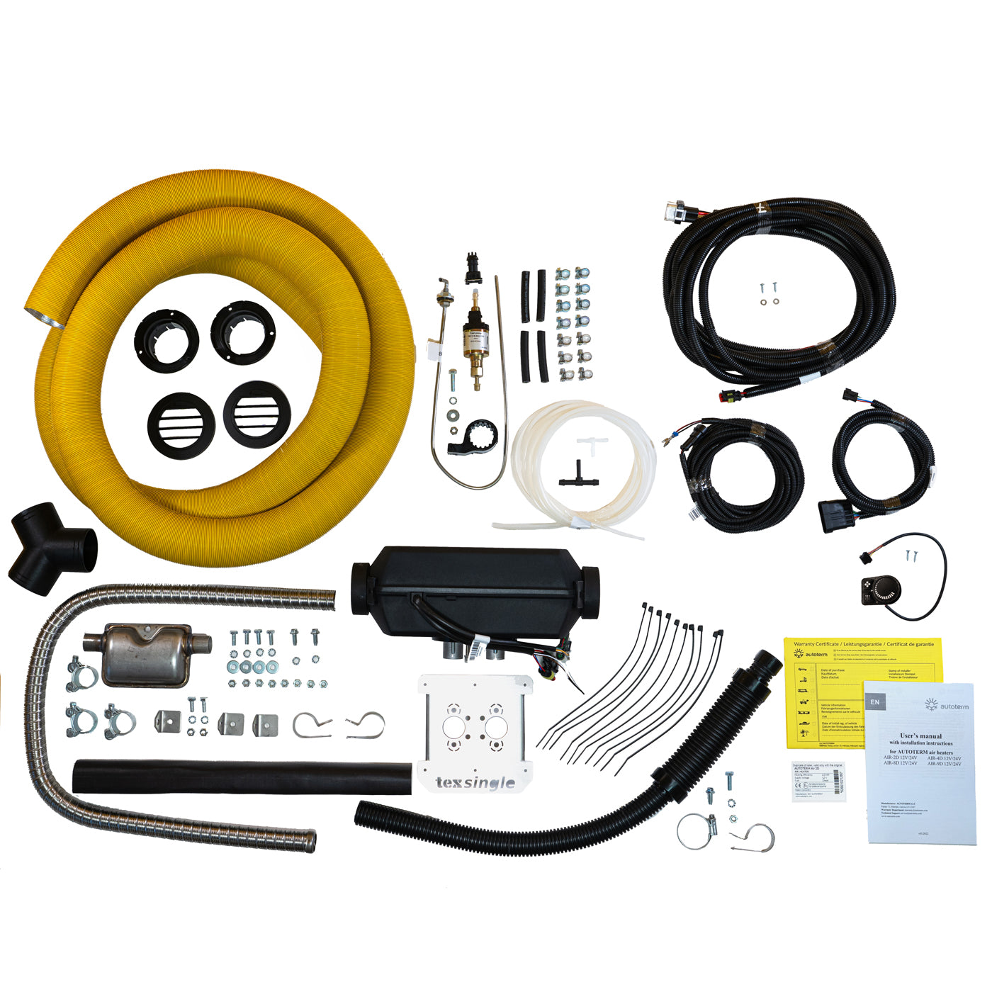 99% Camper-Kit - Heizungs-Komplettset 2kW Autoterm Dieselstandheizung
