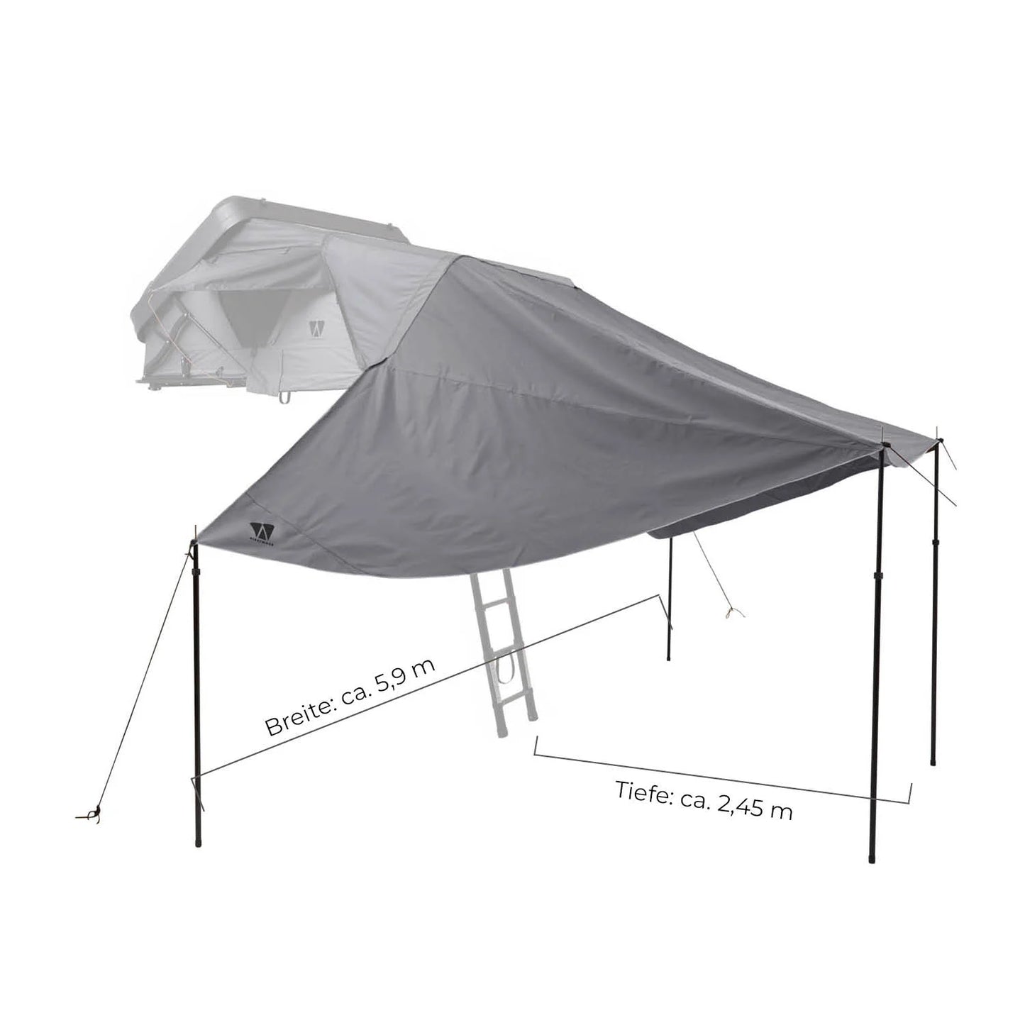 Vickywood Sonnensegel für MIGHTY OAK Gen.3 ECO