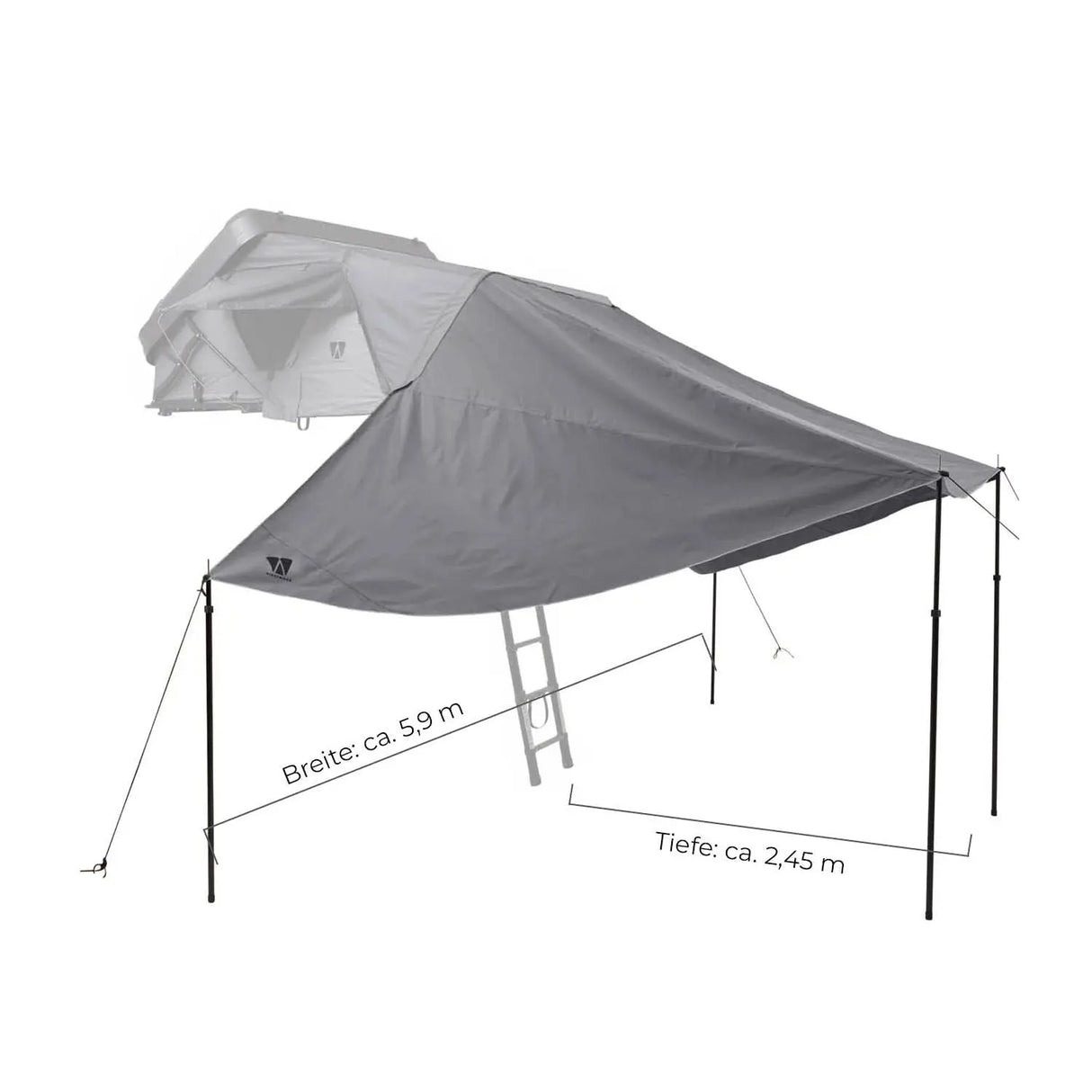 Vickywood Sonnensegel für MIGHTY OAK Gen.3 ECO VICKYWOOD