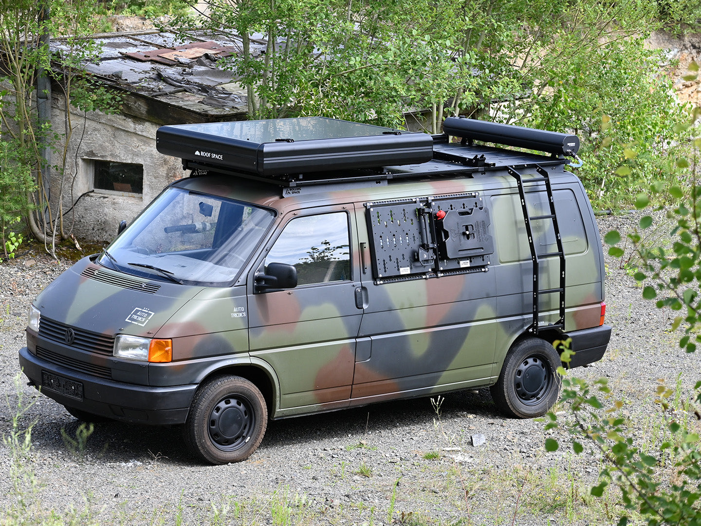 VW T4 Seitenleiter | SpaceClimb Rolling-Space