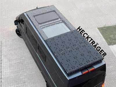 Dachträgersystem MAN TGE / VW Crafter ab 2017 | SpaceRack L4 - Nein - Heckträger - Basic Rolling-Space