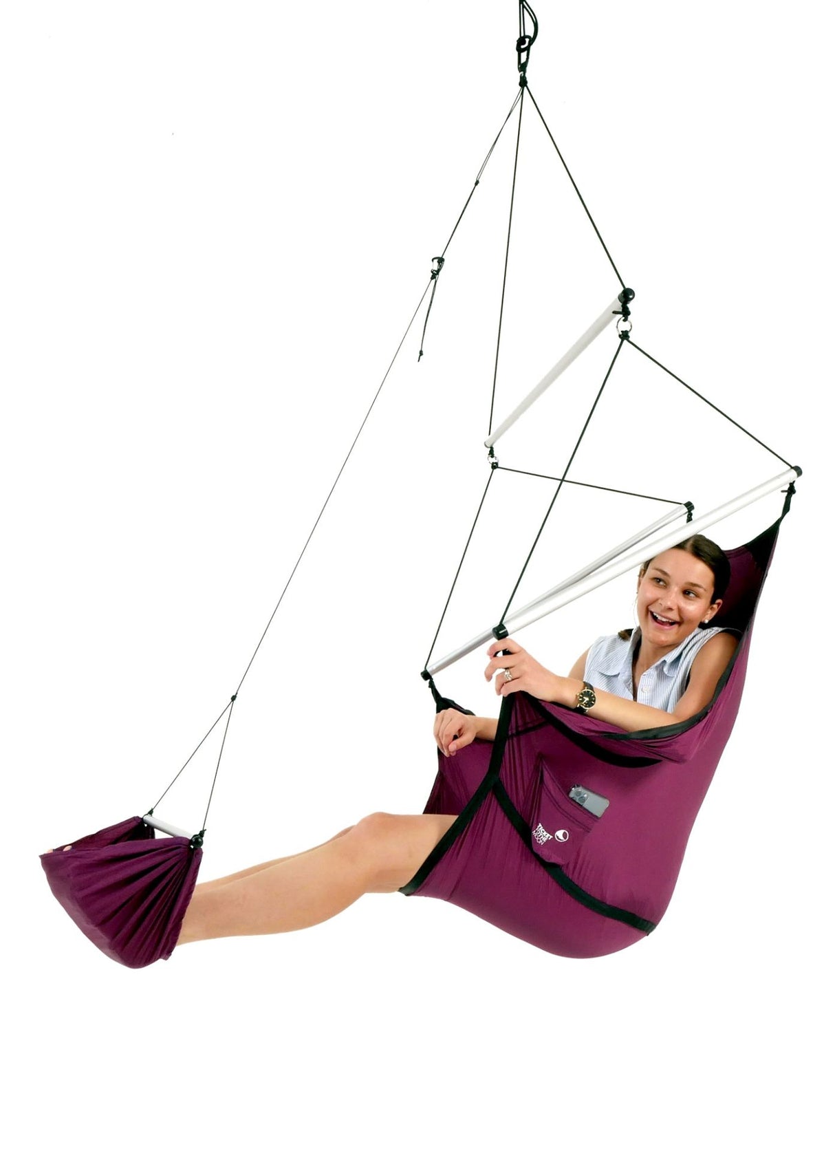 Hängesessel Moonchair black Rolling-Space