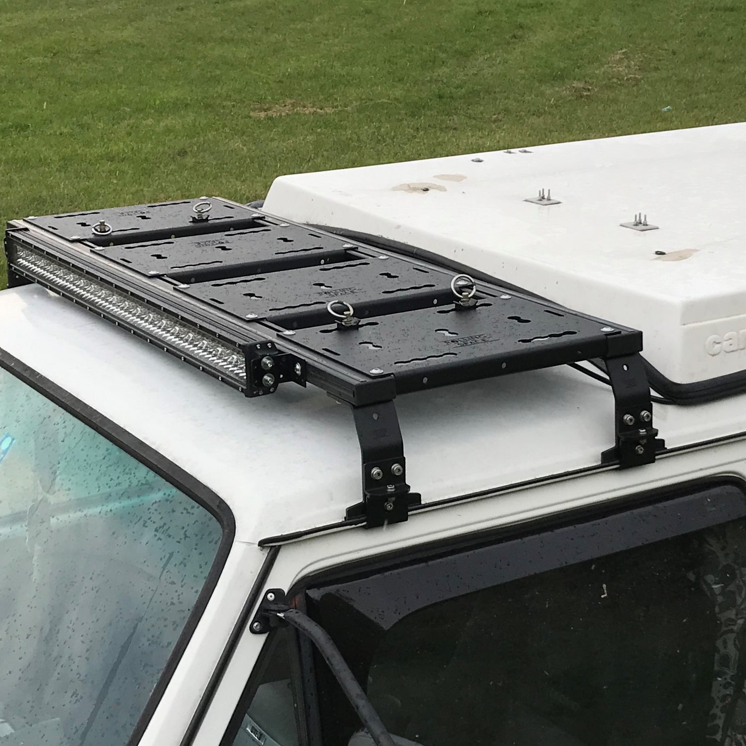 VW T3 Dachträger vor Aufstelldach / Funkbrücke - SpaceRack modular | ultraflach | robust Rolling-Space
