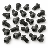 Linsenkopfschraube M8 x 12 mm schwarz | BLACK EDITION | 20 Stück Rolling-Space