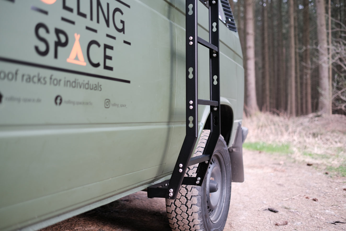 VW T3 Seitenleiter | SpaceClimb Rolling-Space