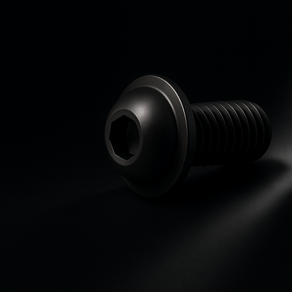 Linsenkopfschraube M8 x 12 mm schwarz | BLACK EDITION | 20 Stück Rolling-Space