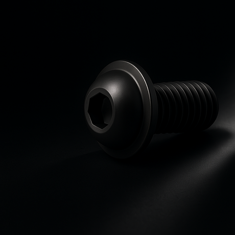 Linsenkopfschraube M8 x 12 mm schwarz | BLACK EDITION | 20 Stück Rolling-Space