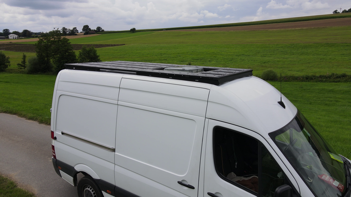 Dachträgersystem Mercedes Sprinter / VW Crafter H2L3 | SpaceRack - Nein - Standard - Vollträger Rolling-Space