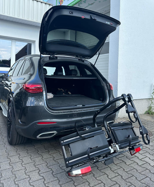Atera GENIO PRO ADVANCED Fahrradträger AHK abklappbar 2-ER 022785 black Edition Bus, Transporter etc