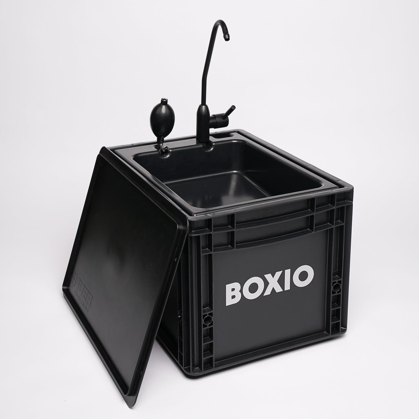 BOXIO Wash - mobiles Waschbecken Eurobox ohne Strom