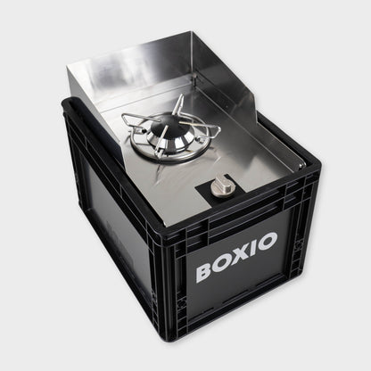 BOXIO COOK - Kocher in Eurobox 1,5kw inkl Windschutz