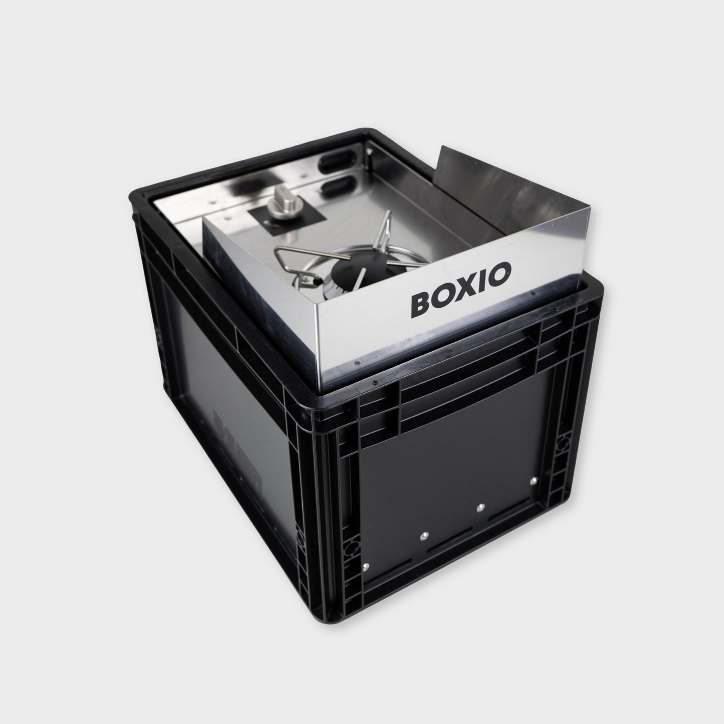 BOXIO COOK - Kocher in Eurobox 1,5kw inkl Windschutz