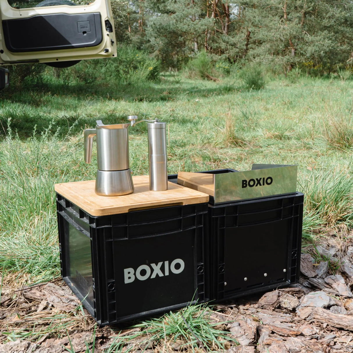 BOXIO COOK - Kocher in Eurobox 1,5kw inkl Windschutz BOXIO