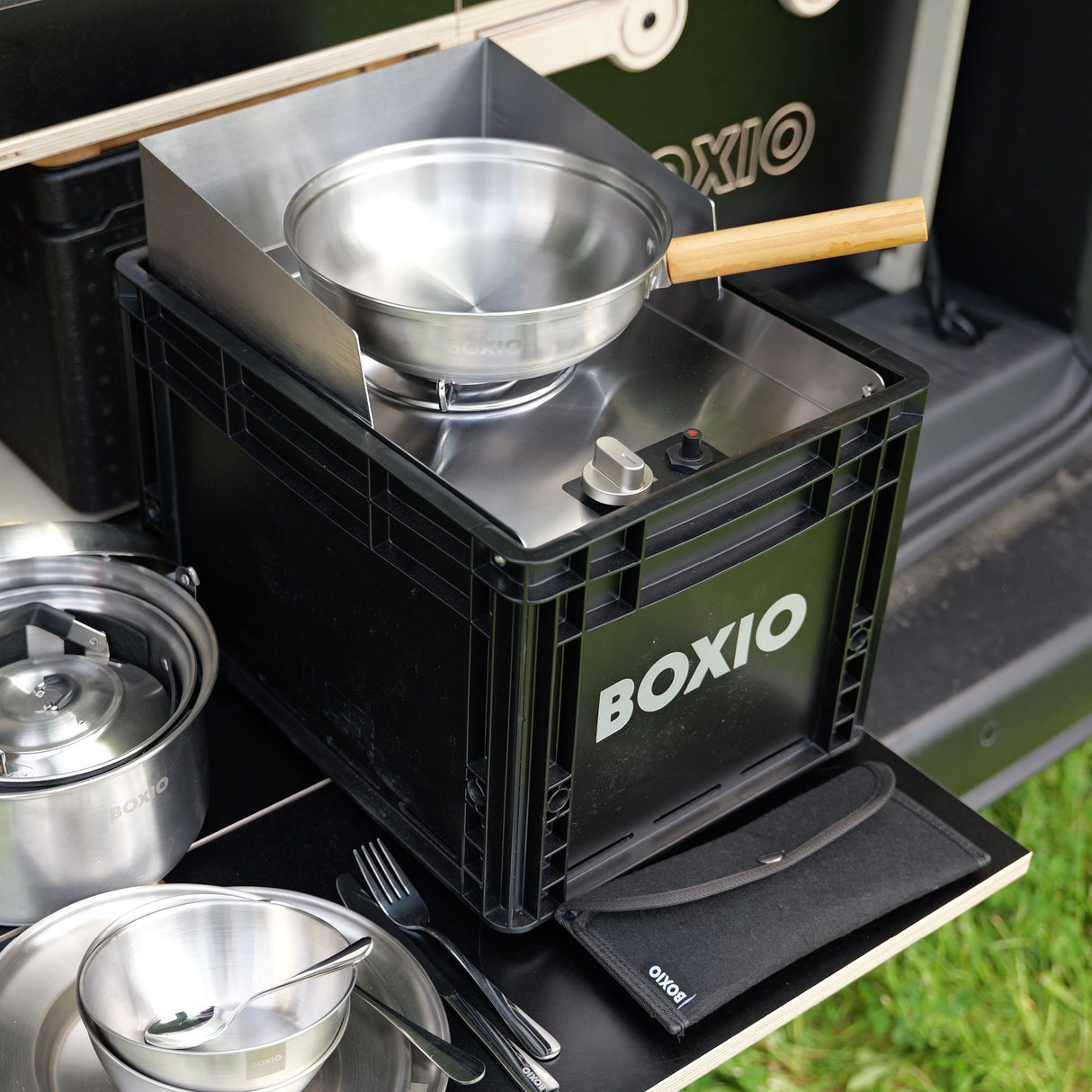 BOXIO KITCHEN LITE I Mobile I kompakte Outdoor-Küche