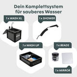 BOXIO WASH XL Max+ I XL-Campingwaschbecken mit Wasserfilter