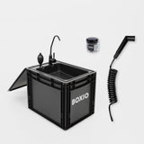 BOXIO WASH XL PLUS I Mobiles XL-Camping Waschbecken mit Duschbrause