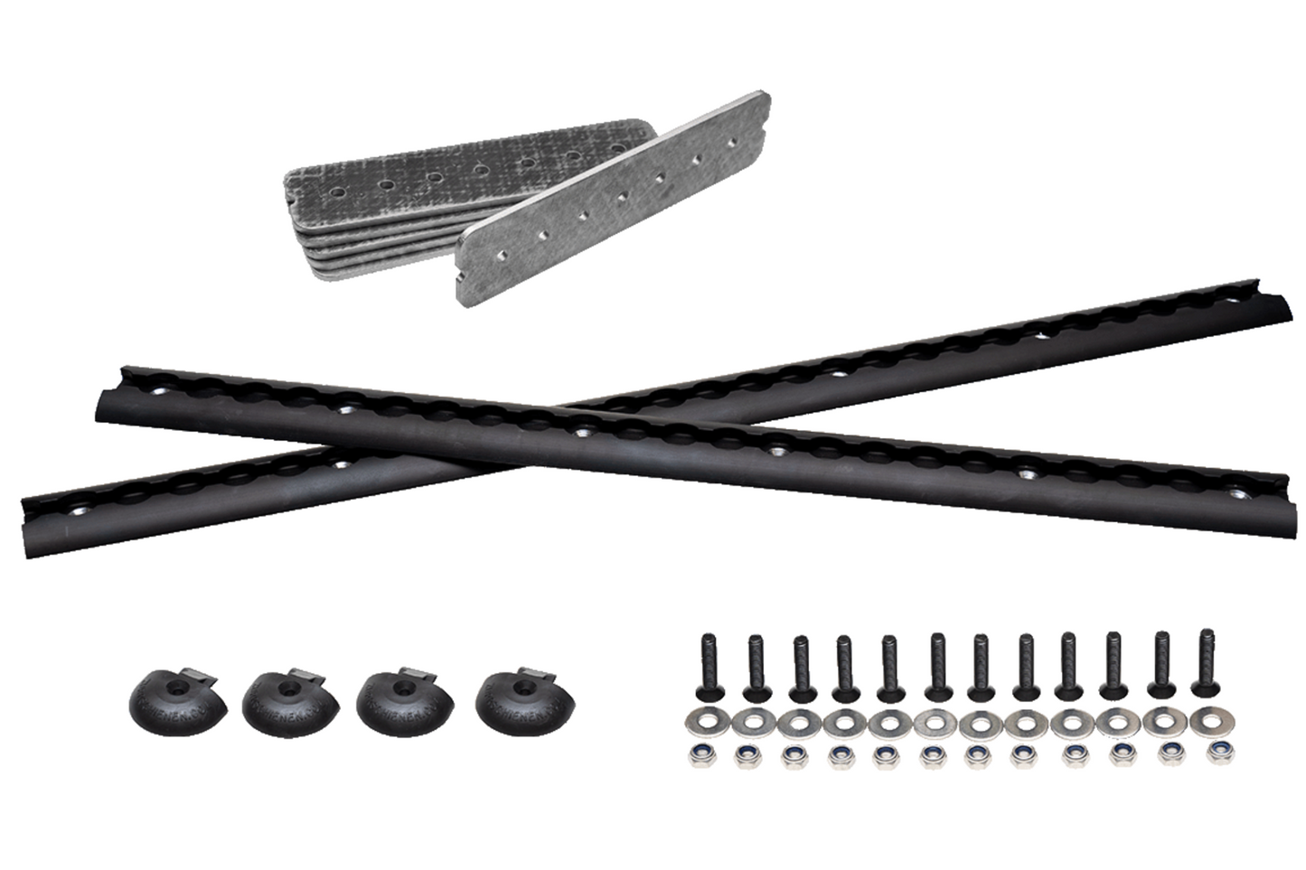 PUSHrack Airlineschienen 2er Set für Hecktüren inkl. Verstärkung