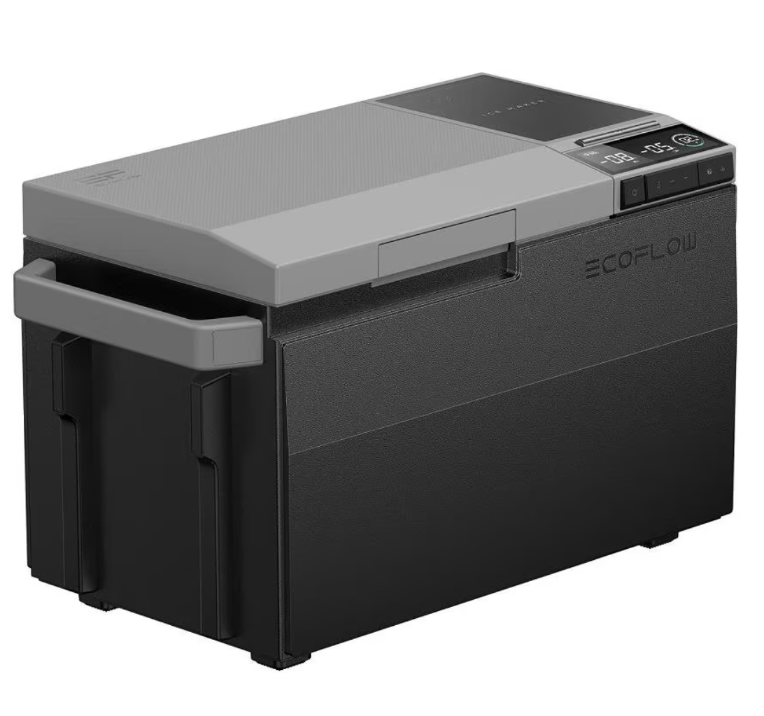 Gebrauchte Ecoflow Glacier Kompressor-Kühlbox inkl Zusatzakku, 12/24/230V, Solar 38L Eiswürfel, zwei Zonen, autark, USB-C, Battery 298wh