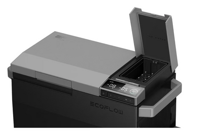 Gebrauchte Ecoflow Glacier Kompressor-Kühlbox inkl Zusatzakku, 12/24/230V, Solar 38L Eiswürfel, zwei Zonen, autark, USB-C, Battery 298wh