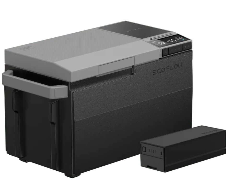 Gebrauchte Ecoflow Glacier Kompressor-Kühlbox inkl Zusatzakku, 12/24/230V, Solar 38L Eiswürfel, zwei Zonen, autark, USB-C, Battery 298wh