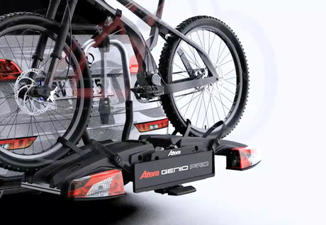 Atera GENIO PRO ADVANCED Fahrradträger AHK abklappbar 2-ER 022785 black Edition Bus, Transporter etc Atera