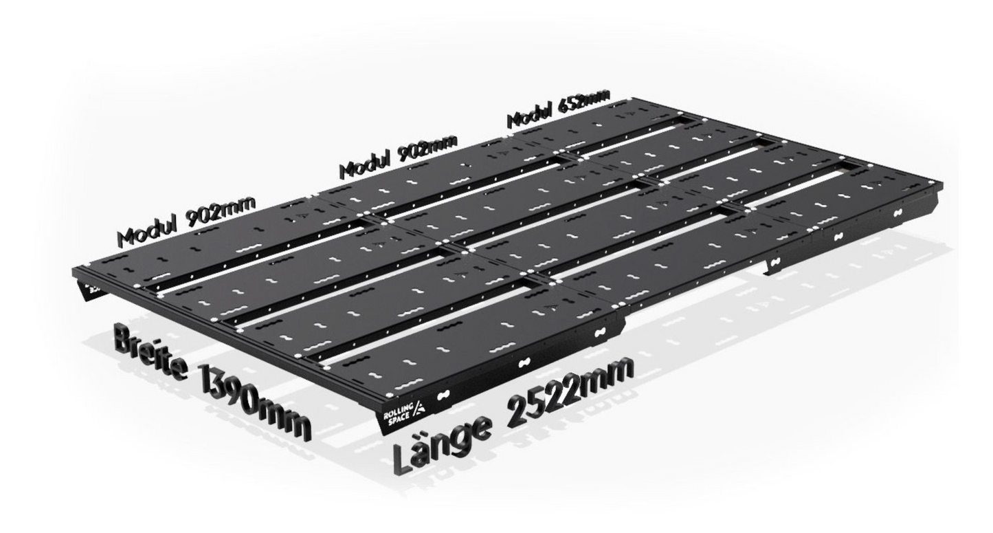 Dachträger Rolling Space SpaceRack VW T5/ T6/ T6.1 modular begehbar