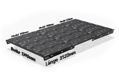 Dachträger SpaceRack VW T5/T6 T6.1 SWB/kurz Vollträger Pro Extended geschlossen modular begehbar Rolling Space