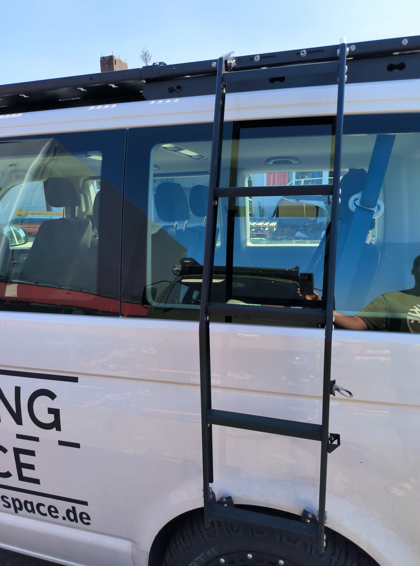 VW T5 T6 T6.1 Seitenleiter für Rolling Space Dachträger ohne Bohren