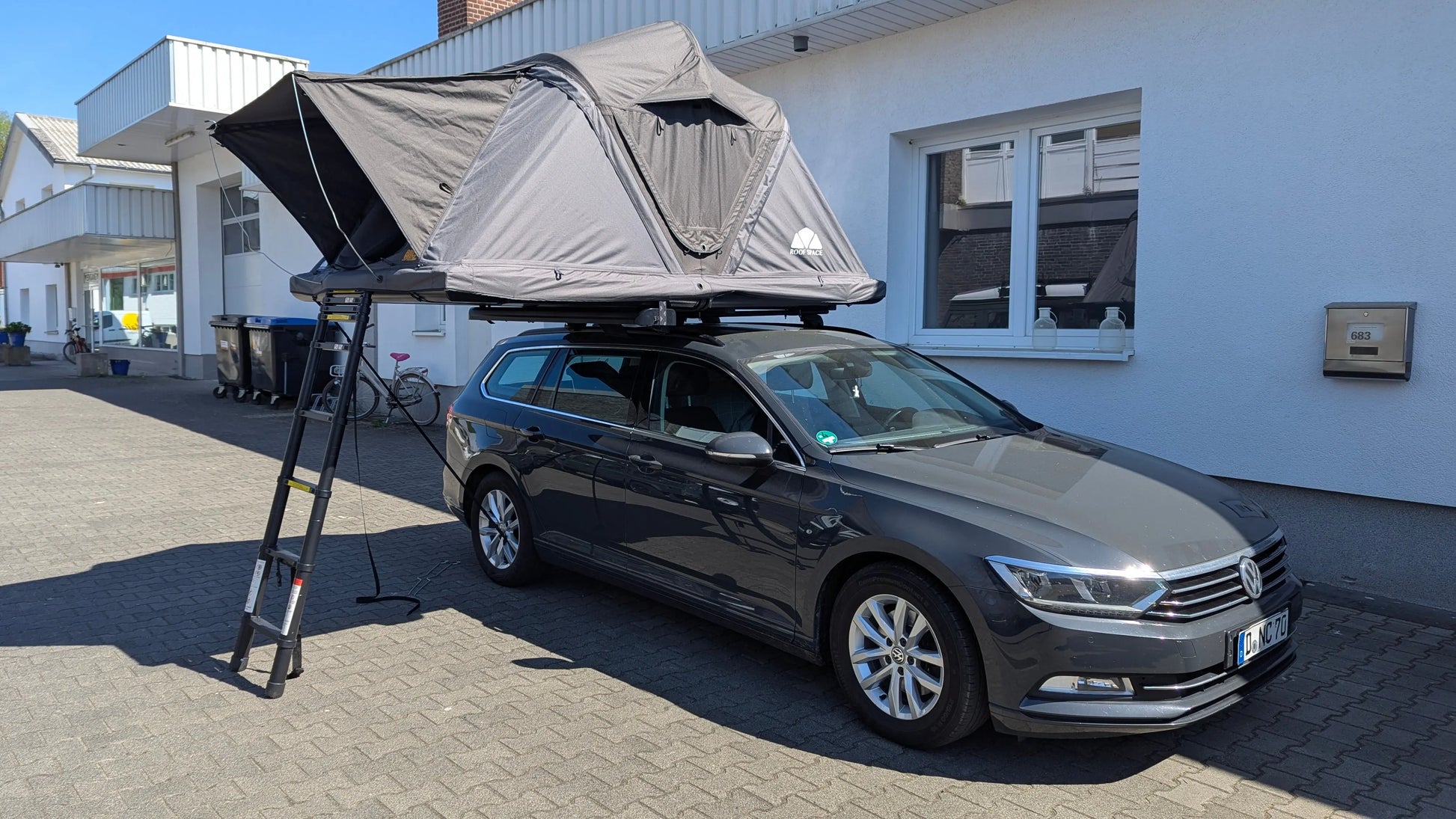 dachzelt mieten münster Roof Space 2 -mieten 2025 Hartschale hochwertig 67kg zwei Personen Münster – CamperMacherei