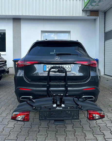 Atera GENIO PRO ADVANCED Fahrradträger AHK abklappbar 2-ER 022785 black Edition Bus, Transporter etc Atera
