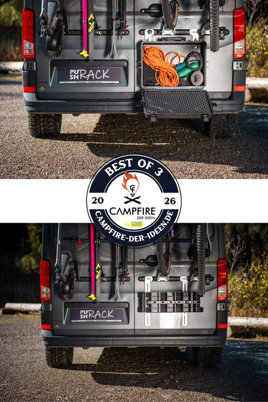 PUSHrack Room Extender PUSH components