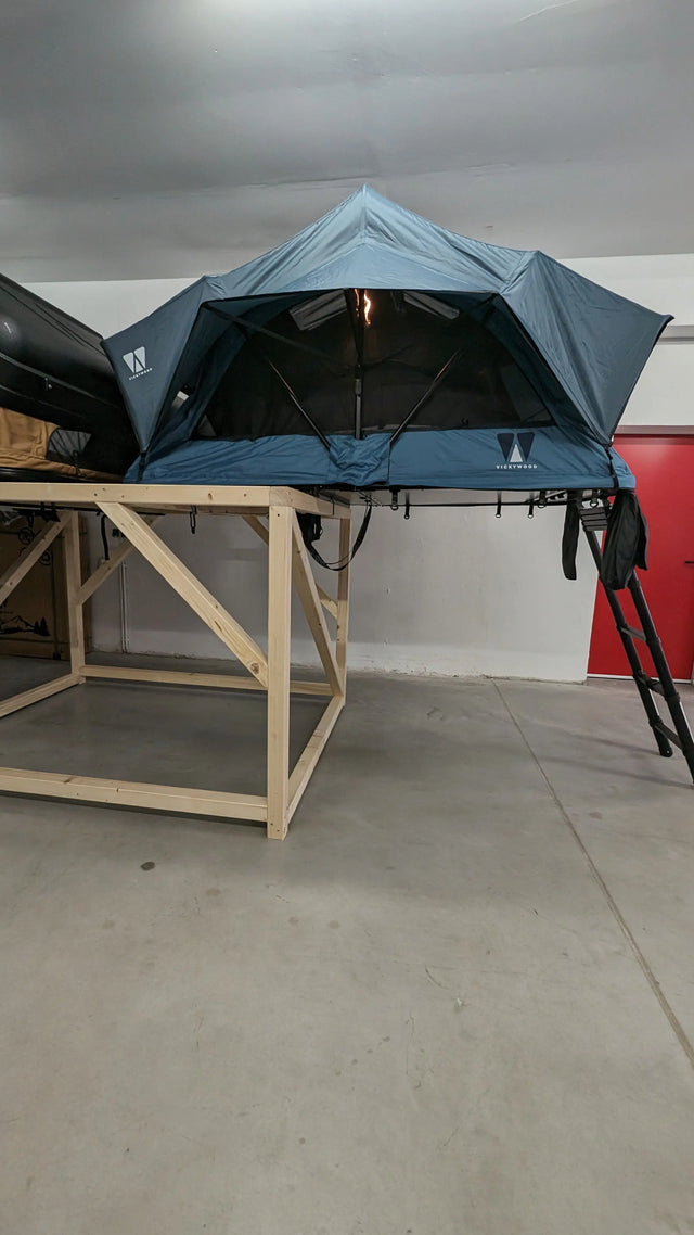 Dachzelt LITTLE BAMBOO 125 für kleine & mittelgroße Fahrzeuge zur Miete pro Tag ab 24€ VICKYWOOD