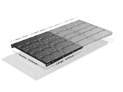 Dachträgersystem Vito / V-Klasse L3 extra lang | SpaceRack - Standard - Vollträger Rolling-Space