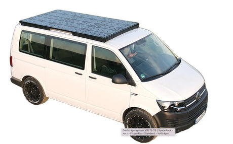 Dachträger SpaceRack VW T5/T6 T6.1 SWB/kurz Vollträger Pro Extended geschlossen modular begehbar Rolling Space
