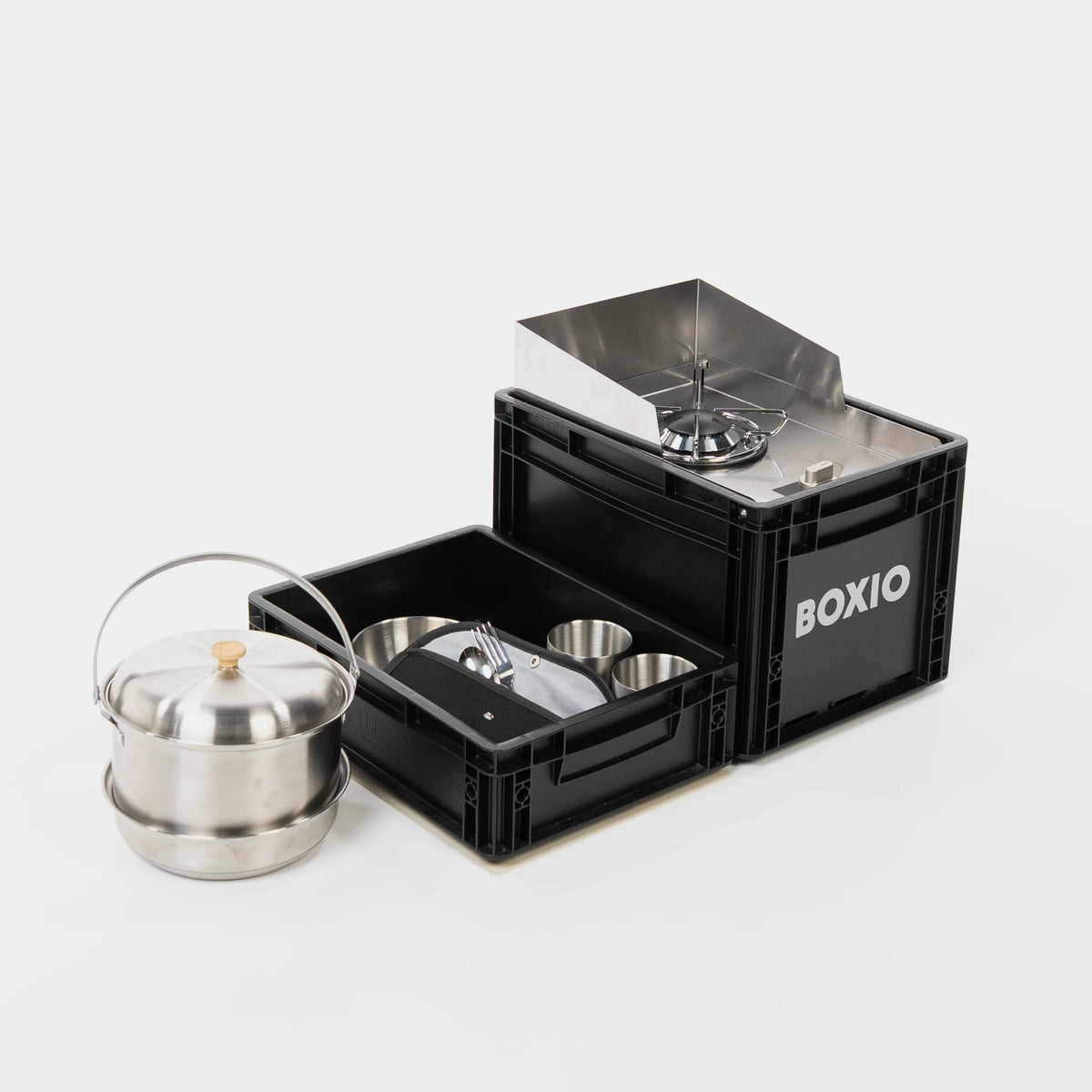 Boxio Cook - Mobile Kochstation im Euroboxformat