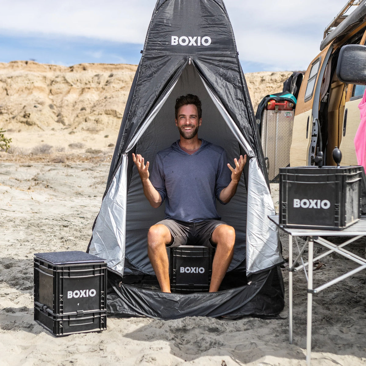 Boxio Sanitary 5L - Mobiles Badezimmer im Euroboxformat