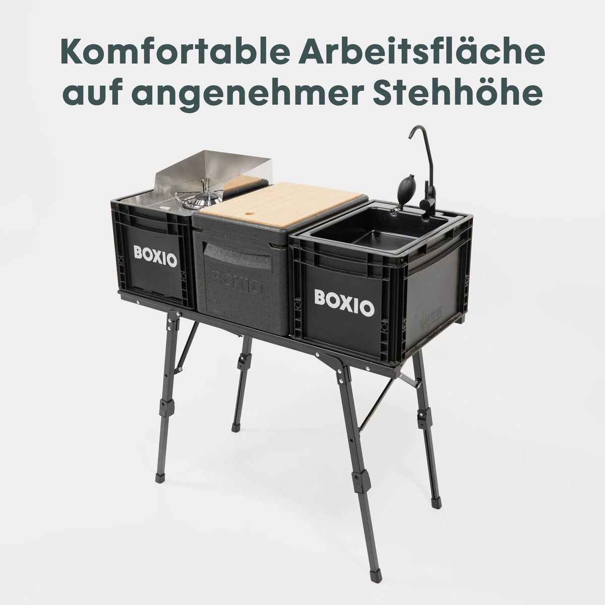 BOXIO TABLE Modularer Campingtisch